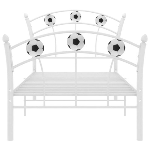 Metalowe białe łóżko Ronaldo