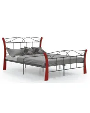 Metalowe łóżko w stylu vintage 120x200 cm - Bover w sklepie Edinos.pl