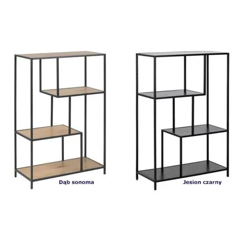 Zdjęcie metalowy regał Medox 4X dąb sonoma modny- sklep Edinos.pl