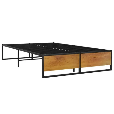 czarne metalowe lozko Fervix