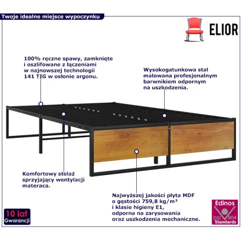 Metalowe lozko Fervix