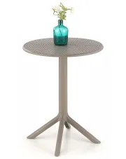 Mały okrągły stolik ogrodowy khaki - Olav 4X