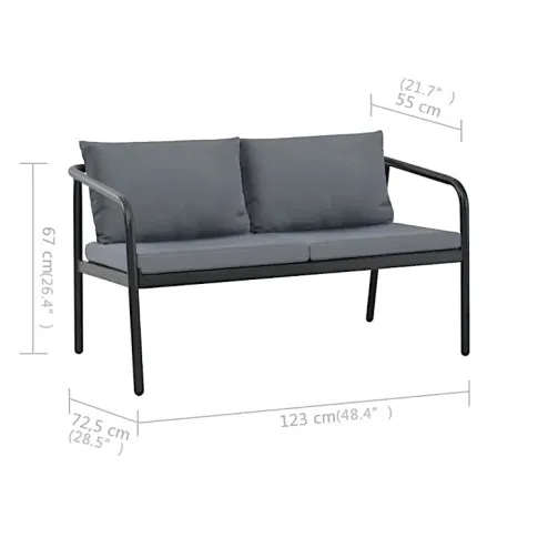 Minimalistyczna sofa do ogrodu Brytta 