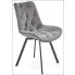 popielate metalowe krzesło Blubell