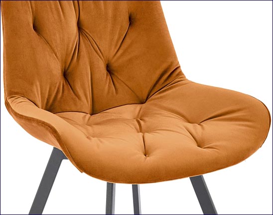 Cynamonowe krzesło tapicerowane obrotowe Blubell