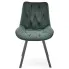 zielone pikowane krzesło Blubell