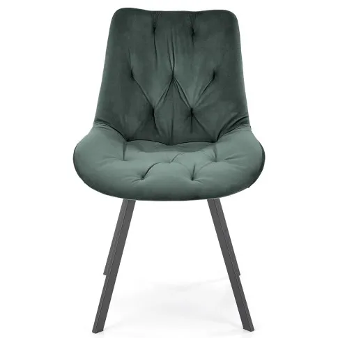 zielone pikowane krzesło Blubell