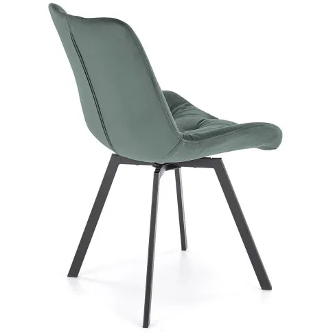 zielone welwetowe krzesło Blubell