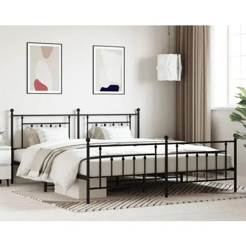 Wnetrze z duzym lozkiem z metalu Velonis