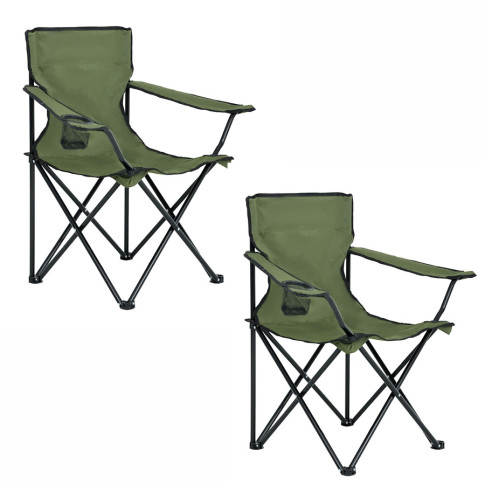 Komplet 2 krzeseł Blumbi 4X kolor zielony
