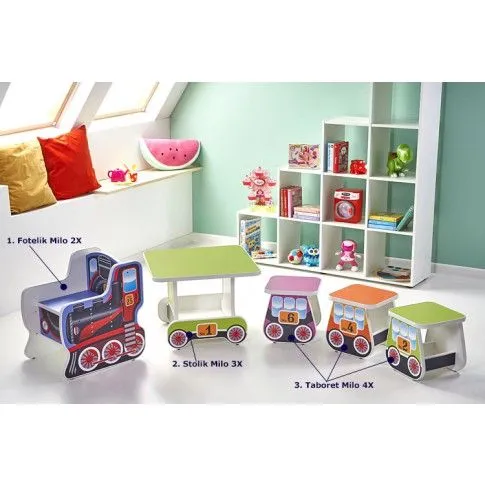 Zdjęcie Łóżko dziecięce z materacem pociąg Oresa 6X | Edinos.pl