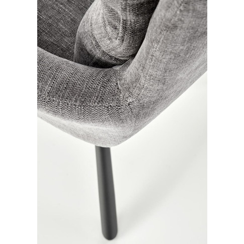 tapicerowane krzesło metalowe popiel Famino