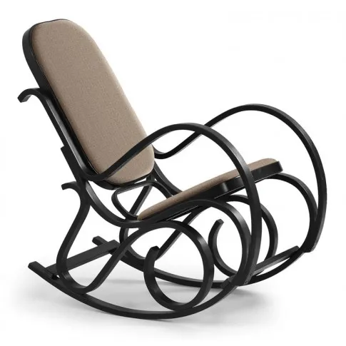 Zdjęcie produktu Drewniany fotel bujany do pokoju wenge - Dixel.