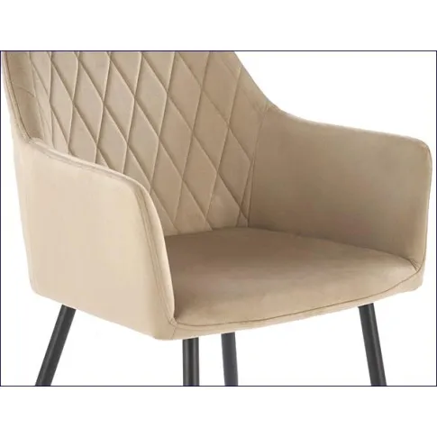 krzesło welwetowe beżowe Peony