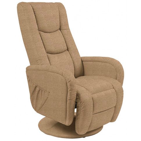 Zdjęcie produktu Obrotowy fotel rozkładany do salonu Litos 2X - beżowy.