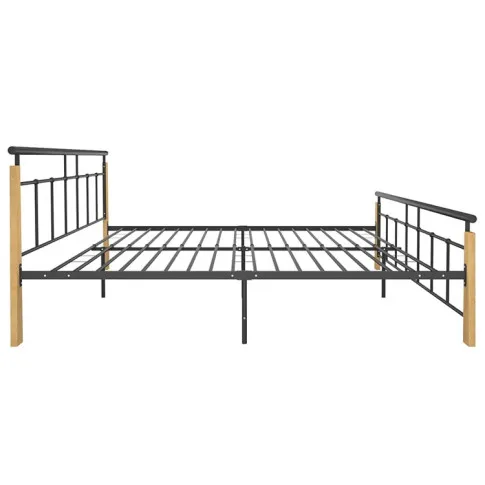 Czarno brązowe łóżko Paresa