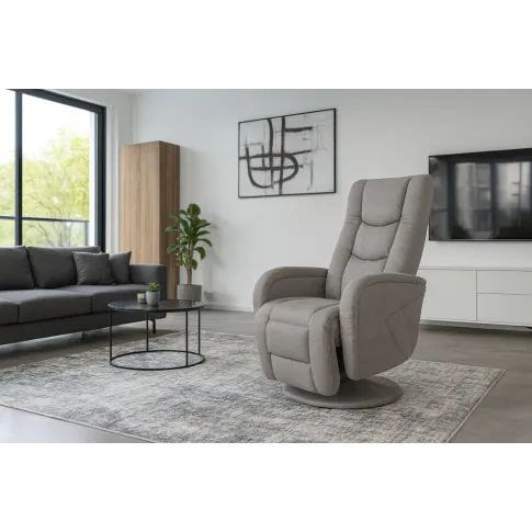 Szczegółowe zdjęcie nr 6 produktu Szary obrotowy fotel masujący do salonu - Lowano 2X