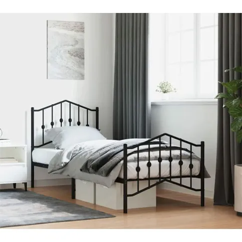 Wnętrze z łóżkiem metalowym Emelsa