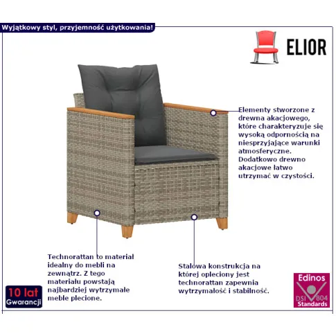 Tetyda 4X fotel do ogrodu