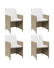 Zestaw czterech krzeseł ogrodowych - Lotis 5X w sklepie Edinos.pl