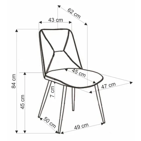 wymiary krzesła Livro