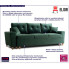 Zielona sofa z funkcją spania Artaxa