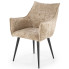 beżowe tapicerowane krzesło Sabio