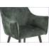 welwetowe krzesło zielone Sabio