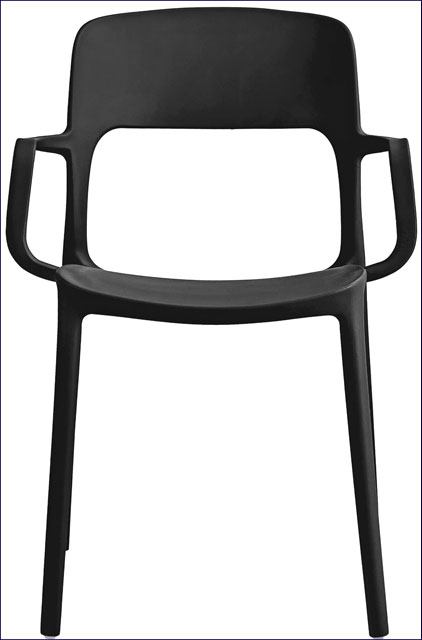 Czarne krzesło balkonowe nowoczesne Cuxi