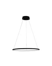 Okrągła czarna lampa wisząca - K432-Ring