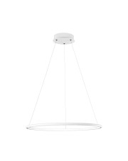 Biała lampa wisząca led - K432-Ring w sklepie Edinos.pl