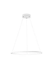 Biała lampa wisząca led - K432-Ring