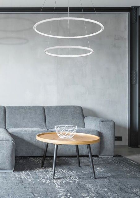 Nowoczesny okrągły żyrandol led - K437-Otila