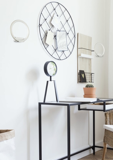 Nowoczesny okrągły kinkiet - K434-Otila