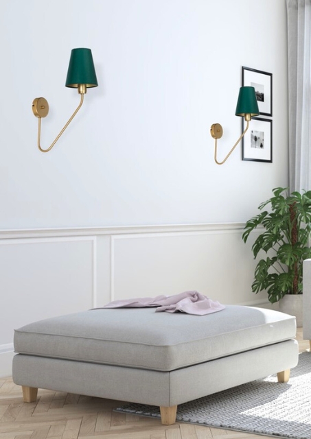 Nowoczesny zielony kinkiet - K425-Tino