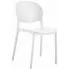 Białe nowoczesne krzesło kuchenne Mozino