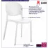 Białe tarasowe krzesło Mozino