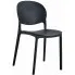 Czarne minimalistyczne krzesło ogrodowe - Mozino