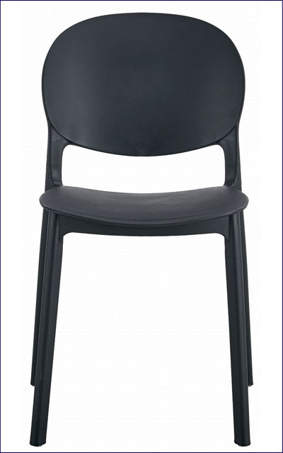 Minimalistyczne eleganckie krzesło ogrodowe Mozino czarne