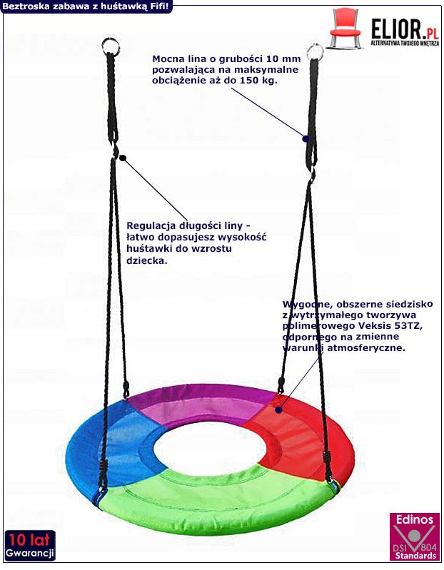 Huśtawka bocianie gniazdo Iwaria