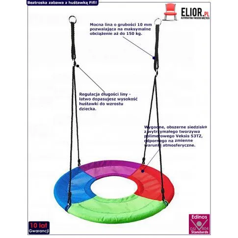 Fotografia Huśtawka ogrodowa bocianie gniazdo Iwaria z kategorii Huśtawki