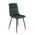 Zielone welurowe krzesło Gifo