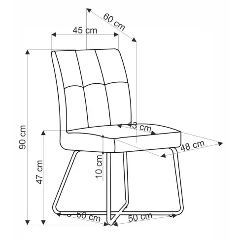 wymiary krzesła Salio