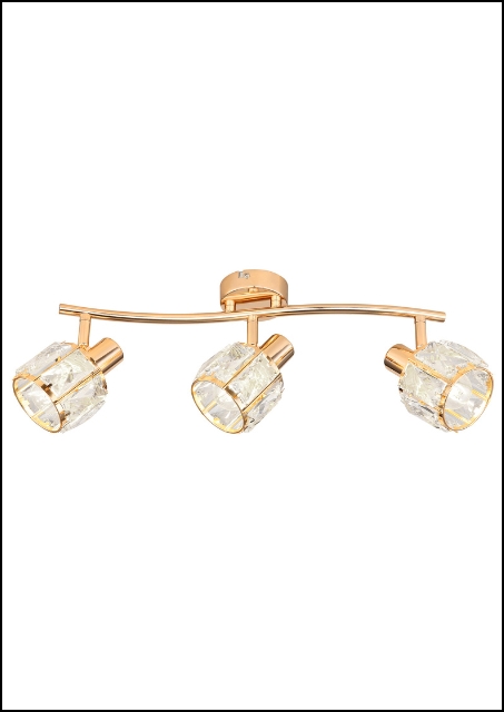 Złota lampa sufitowa - K451-Etos