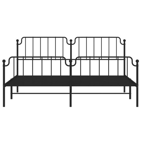  Czarne łóżko z metalu Onex