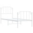 Białe metalowe łóżko industrialne 80x200 cm - Onex