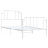 Białe metalowe łóżko industrialne 100x200 cm - Onex