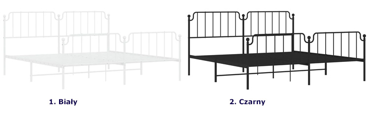 Dostępne kolory łóżek Barold