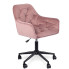 Różowy wygodny fotel obrotowy młodzieżowy Xami 3X