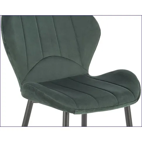 krzesło welwetowe zielone Velnis